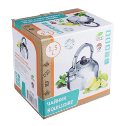 Чайник стальной 1,5 л, индукция, арт. 847-062