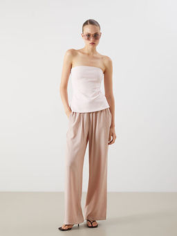 Beli Lastikli Dokulu Kad?n Pantolon