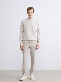 Bisiklet Yaka Erkek Sweatshirt