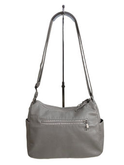 Женская сумка из искусственной кожи, цвет светло серый - Greta фото 2