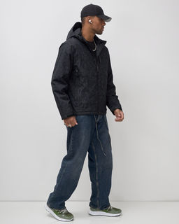 Куртка спортивная мужская весна осень черного цвета 25470Ch - Mtforce фото 4