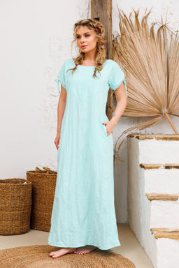 Платье AMORI 9725 светлая бирюза  фото 6