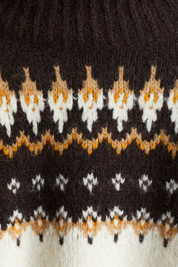 Jersey en punto jacquard con cuello perkins - H&m фото 7