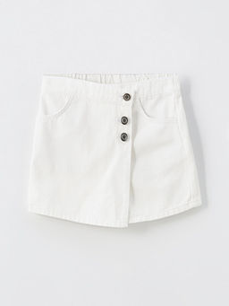 Beli Lastikli K?z ?ocuk Jean ?ort Etek