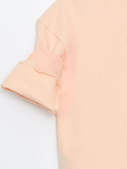 Bisiklet Yaka Bask?l? Erkek ?ocuk Sweatshirt