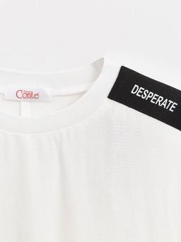 CONTE LBL 1597 Блузка из фактурной вискозы Desperate off-white