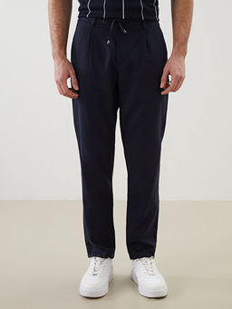 Брюки мужские Slim Fit с примесью льна