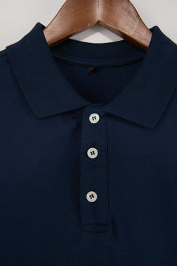 Lacivert - Mavi- Beyaz Slim/Dar Kesim 3lu Paket Polo Yaka T-shirt TMNSS25PO00047