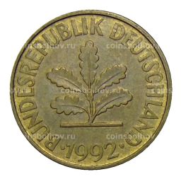 10 пфеннигов 1992 года F Германия