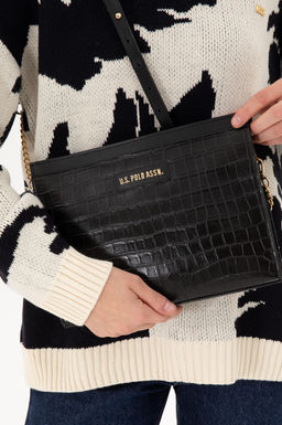 Женская черная сумка через плечо Неожиданная скидка в корзине - U.s. polo assn фото 2