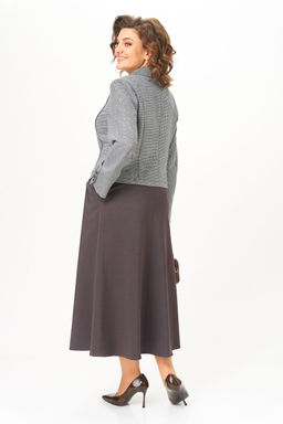 Костюм Aira Style 24133 серо-коричневый