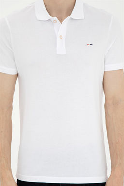 Мужская белая базовая футболка - U.s. polo assn фото 6
