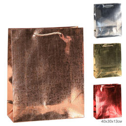 Цена за 12 шт. Пакет подарочный 40х30х12 / FD3L /уп 12/360/ (Бронза)