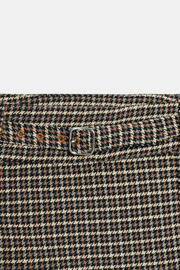 HOUNDSTOOTH SKORT WITH BELT - Zara фото 10