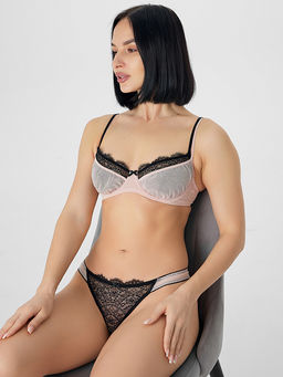 Цена за 2 штуки! Трусы бразилиана женские черные кружевные - Mark formelle фото 7