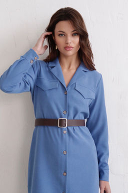 Платье-рубашка с английским воротником - Martichelli фото 47