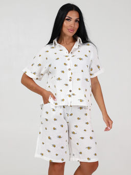 578 ПИЖАМА (шорты) (Белый(лимон)) - А-дина фото 2