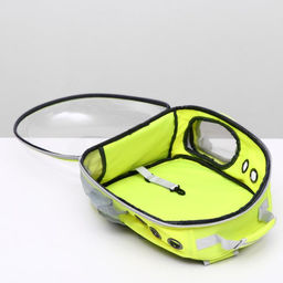 Рюкзак для переноски животных, прозрачный, 31 х 28 х 42 см, жёлтый - Пижон фото 8