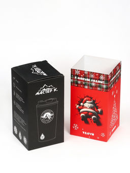 Термокружка Мастер К Original Coffee, 500 мл, сохраняет тепло 10 ч, нержавеющая сталь, белая