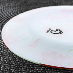 Тарелка стеклянная обеденная Доляна Красные маки, d=23 см  фото 3