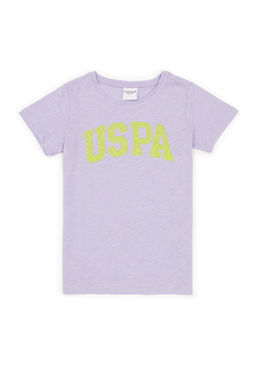 Сиреневая футболка для девочки Basic - U.s. polo assn фото 4