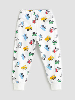 Bask?l? Erkek ?ocuk Pijama Alt