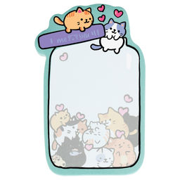 Цена за 2 шт. Блок самоклеящийся фигурный MESHU "Cats pot" 40л. (MS_54254)