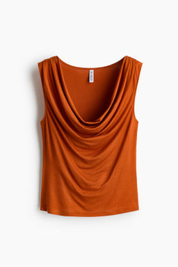 Top de punto con escote drapeado - H&m фото 4