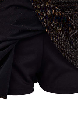 Alt?n K?sa/Super Mini Simli Orme Sort Astarl? Party Etek TPRSS26ET00002 - Trendyolmilla фото 3