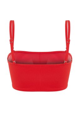 TRENDYOLMILLA Siyah Straplez Dokulu Bikini Ustu TBESS21BU0061 фото 14