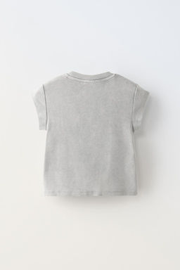 T-SHIRT WITH ANIMAL PRINT PATCH - Zara фото 2