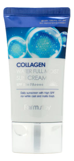 Крем солнцезащитный увлажняющий с коллагеном FARMSTAY Collagen Water Full Moist Sun Cream SPF50+/PA++++, 50g