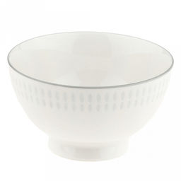 Облако Пиала фарфоровая 350мл, д11,5см, h6,6см, рельефный декор - голубой, отводка, белый (Китай)