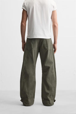 CARGO POCKET DENIM TROUSERS - Zara фото 13