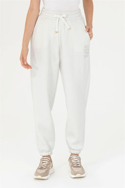 Женские спортивные штаны цвета экрю Неожиданная скидка в корзине - U.s. polo assn фото 2