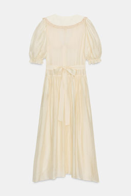 FLOWING LACE MIDI DRESS - Zara фото 6