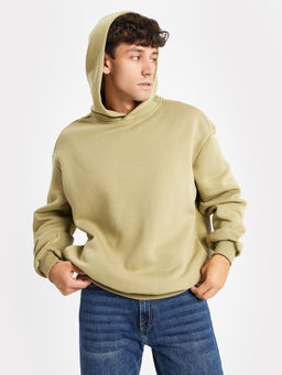 Худи мужское в зеленом оттенке олива +печать 121794 - Mark formelle фото 3