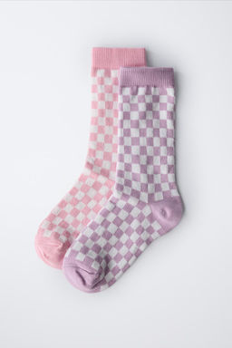 2-PACK OF CHEQUERED SOCKS - Zara фото 5