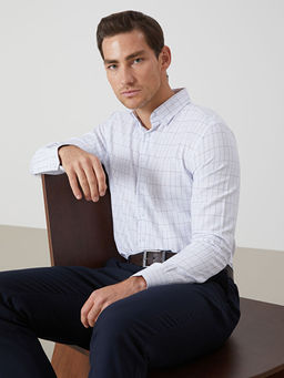 Regular Fit Uzun Kollu Ekose Arm?rl? Erkek G?mlek