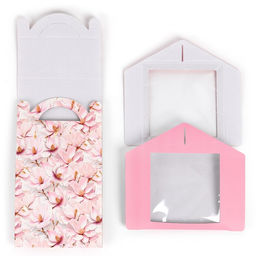 Цена за 5 шт. Коробка кондитерская с окном, сундук, Самой нежной, 20?20?20 см