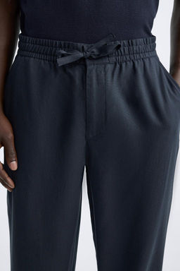 LYOCELL JOGGER WAIST TROUSERS - Zara фото 6