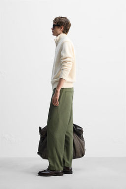 COTTON-WOOL BLEND BUTTON-UP SWEATER - Zara фото 4