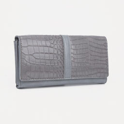 Кошелёк на магнитах, цвет серый