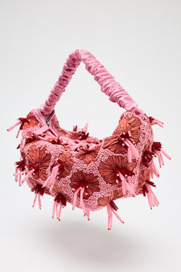 MINI BEADED BUCKET BAG - Zara фото 3