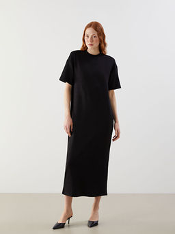 Bisiklet Yaka Elbise