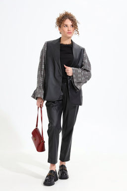 Костюм NIKVA н950-1 чёрный+серая клетка  фото 5