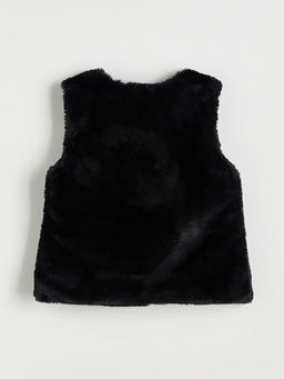 Bisiklet Yaka Suni K?rkl? K?z ?ocuk Yelek