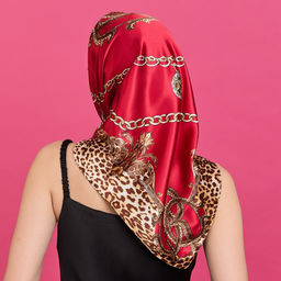 Платок Леопард 90х90 см - Мастерская ПОКРОВ фото 7