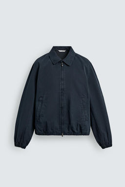 CAZADORA REGULAR FIT ALGOD?N LAVADO / Marino - Zara фото 7