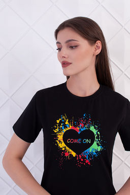 Арт. 9356 Туника женская 44-52 (5 шт) Цвет:черный